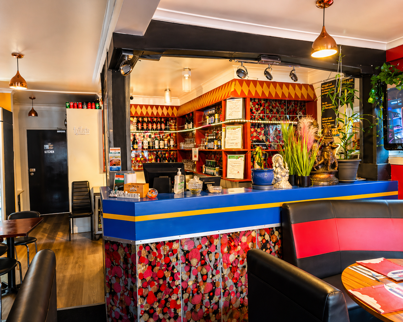 Swagat India dining area